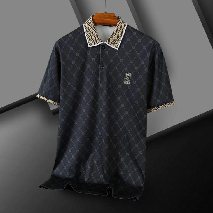 Picture of Fendi Polo Shirts Short _SKUFendiM-3XL25t24cF82028167